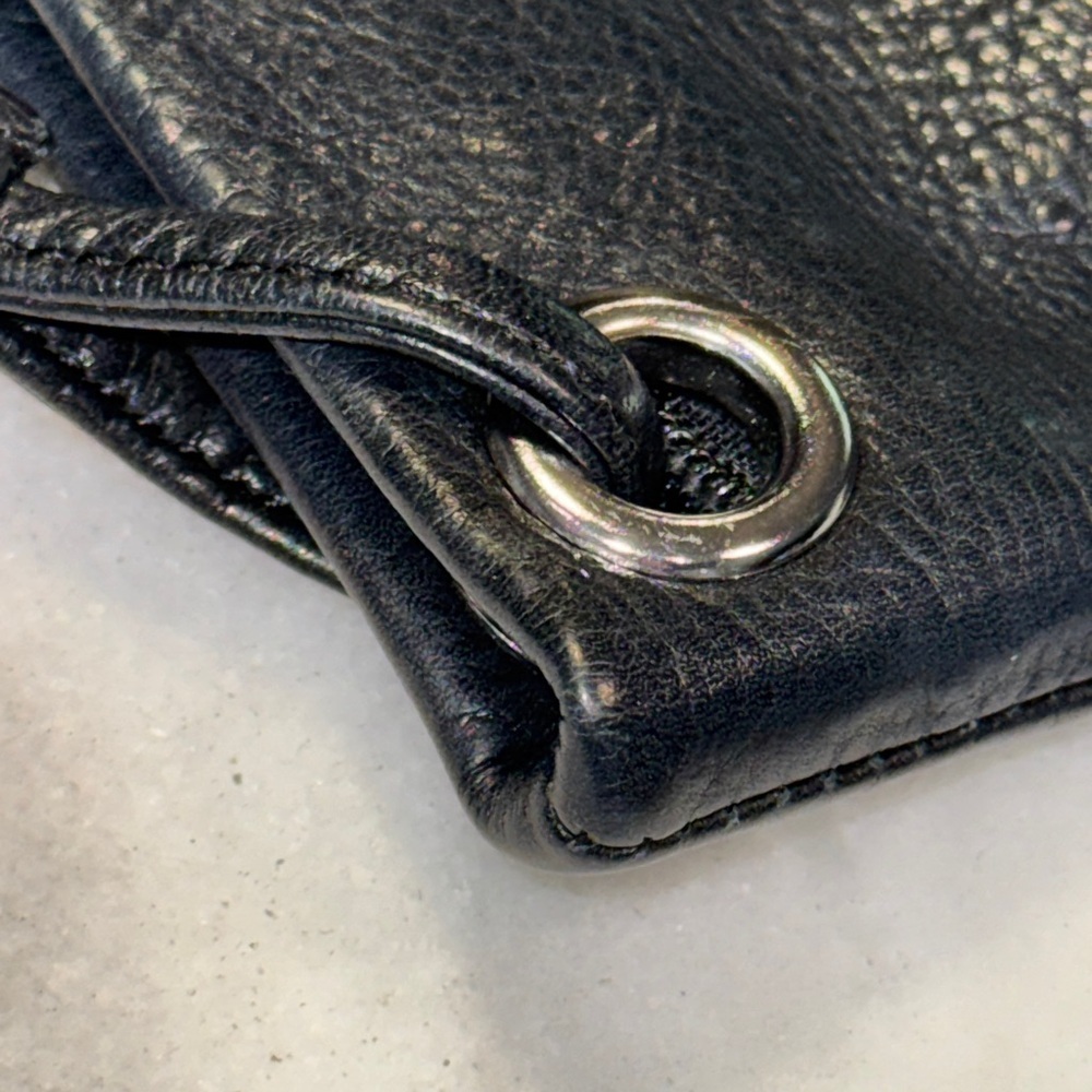 Margot Black Leather Shoulder Crossbody Bag - Picture 7 of 7